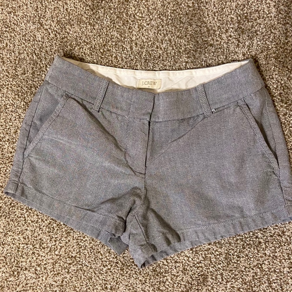 J. Crew gray chambray cotton shorts